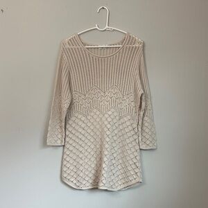 Cato Beige Knit Top